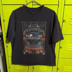 Billabong Black Graphic 'Sunseeker Tour' Short Sleeve Tee